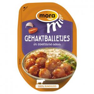 Mora Gehaktballetjes in zoetzure saus