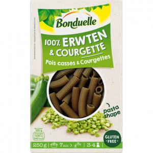 Bonduelle 100% erwten & courgette - pasta shape