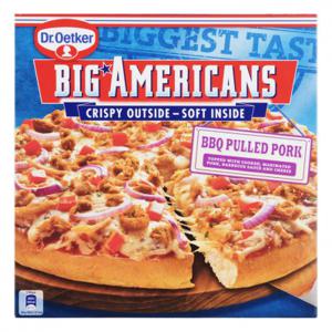 Dr. Oetker Big Americans pizza BBQ pulled pork