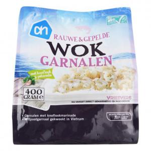 AH Wokgarnalen met knoflook en peterselie