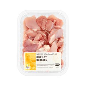 Jumbo Nieuwe Standaard Kipdijfilet Blokjes 350g