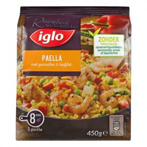 Iglo Roerbaksensatie paella kipfilet garnalen