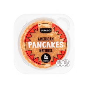 Jumbo American Pancakes Naturel 4 Stuks