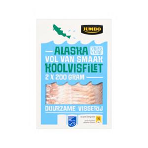 Jumbo Alaska Koolvisfilet Diepvries 2 x 200g