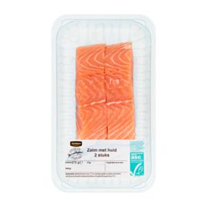 Jumbo Verse Zalm met Huid 2 Stuks 270g