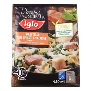 Iglo Roerbaksensatie tagliatelle met zalm