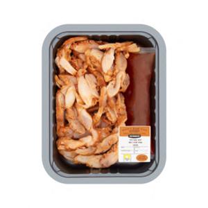 Jumbo Kipstukjes met Piri Piri Saus - Pakket voor Broodje Warm Vlees om op te Warmen 160g