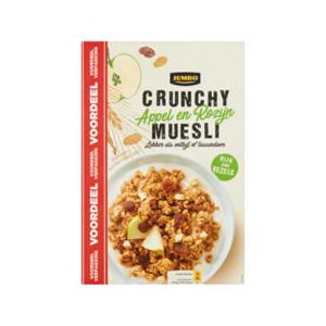 Jumbo Appel en Rozijn Krokante Muesli 900 g - Voordeelverpakking