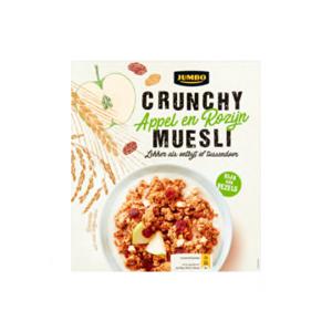 Jumbo Appel en Rozijn Krokante Muesli 500g