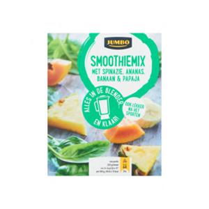 Jumbo Smoothiemix Spinazie, Ananas, Banaan & Papaja Diepvries 250g