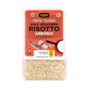 Jumbo Half Volkoren Risotto Arborio 250g