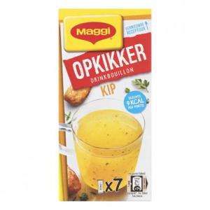 Maggi Opkikker kip drinkbouillon.