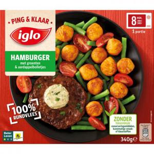 Iglo Ping & klaar hamburger beter leven