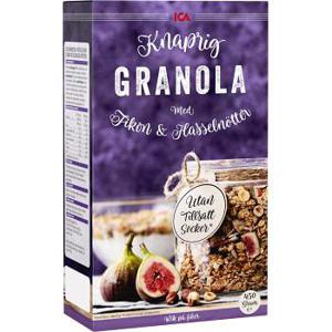 ICA Granola Fikon & hasselnötter 450g