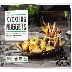 ICA Kycklingnuggets Fryst 500g
