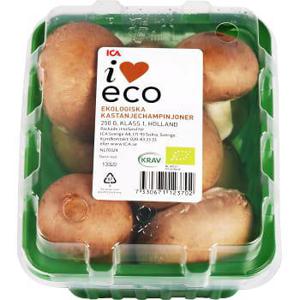 ICA I love eco Kastanjechampinjoner Ekologiska 250g KRAV Klass 1