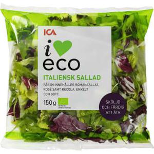 ICA I love eco Italiensk Sallad Ekologisk 150g