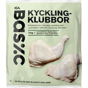 ICA Basic Kycklingklubba 2000g