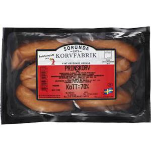 Sorunda korvfabrik Prinskorv 390g