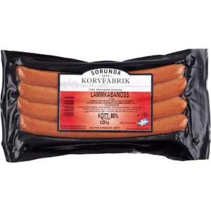 Sorunda Korvfabrik Lammkabanoss 220g
