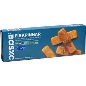 ICA Basic Fiskpinnar Fryst 15-p 450g
