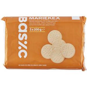 ICA Basic Mariekex 600g 3-p
