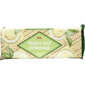 ICA Wafers Citronsmak 175g