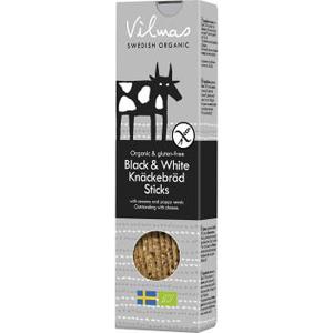 Vilmas Svart & vit knäckesticks Ekologisk 120g