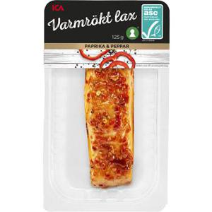 ICA Varmrökt lax Chili Paprika 125g