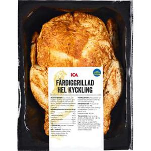 ICA Kyckling Hel Färdiggrillad 650g