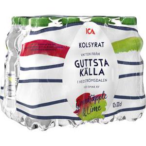 ICA Vatten Granatäpple Lime 33cl 12-p