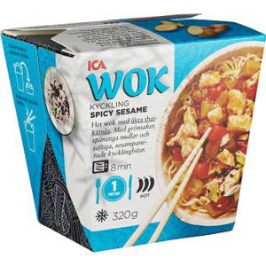 ICA Kyckling spicy sesame med nudlar Fryst 320g