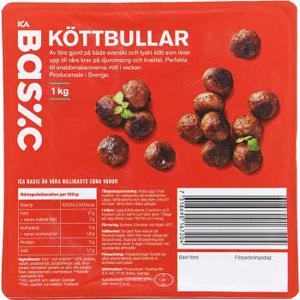 ICA Basic Köttbullar 1kg
