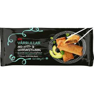 ICA Vårrullar Kött- & grönsaksfyllning Fryst 600g