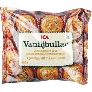 ICA Vaniljbullar Fryst 420g