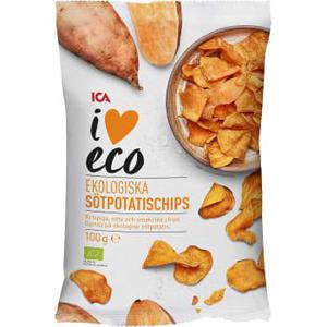 ICA I love eco Sötpotatischips 100g