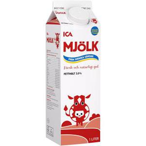 ICA Mjölk 3% 1l