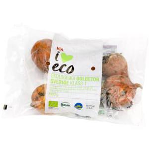 ICA I love eco Gulbeta Påse 500g KRAV
