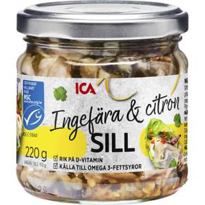 ICA Sill Ingefära Citron 220g