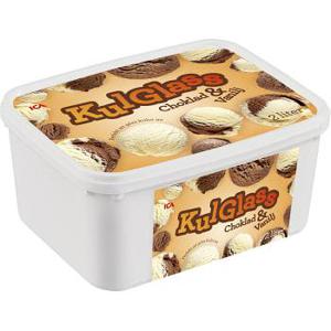 ICA Kulglass Choklad & vanilj 2l