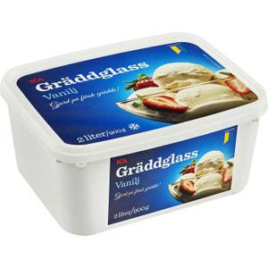 ICA Gräddglass Vanilj 2l