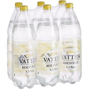 Vatten Kolsyrad Citron 6-p 150cl ÅP