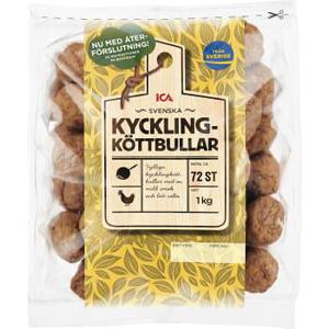 ICA Kycklingköttbullar 1kg