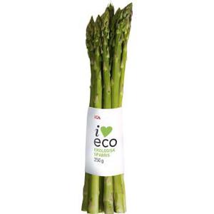 ICA I love eco Grön sparris Ekologisk 250g