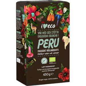 ICA I love eco Bryggkaffe Peru Ekologisk 450g