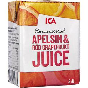 ICA Apelsin & röd grapefrukt Koncentrat 2dl