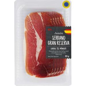 ICA Skinka Jamon gran reserva Lufttorkad 90g