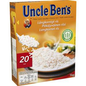 Uncle Bens Långkornigt Ris Koktid 20min 1kg