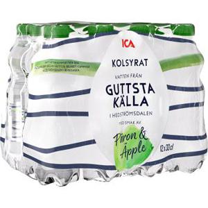ICA Vatten Kolsyrad Päron & äpple 33cl 12-p