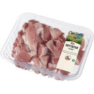 ICA Grytbitar av gris ca 500g